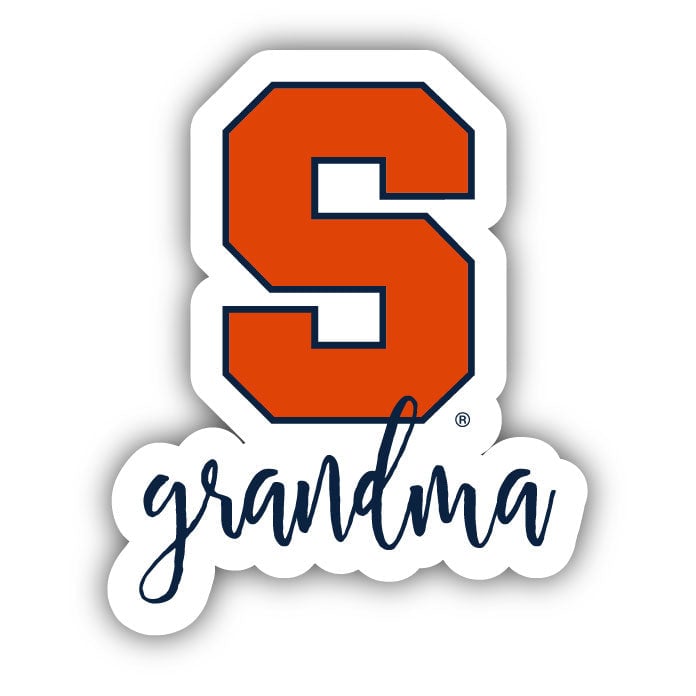 Syracuse Orange 4 Inch Proud Grand Mom Die Cut Decal Image 1