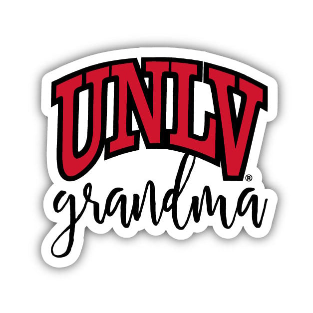 UNLV Rebels 4 Inch Proud Grand Mom Die Cut Decal Image 1