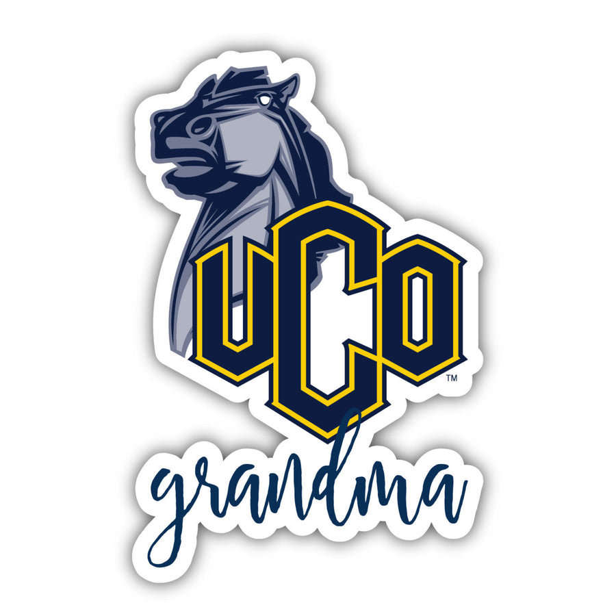 University of Central Oklahoma Bronchos 4 Inch Proud Grand Mom Die Cut Decal Image 1