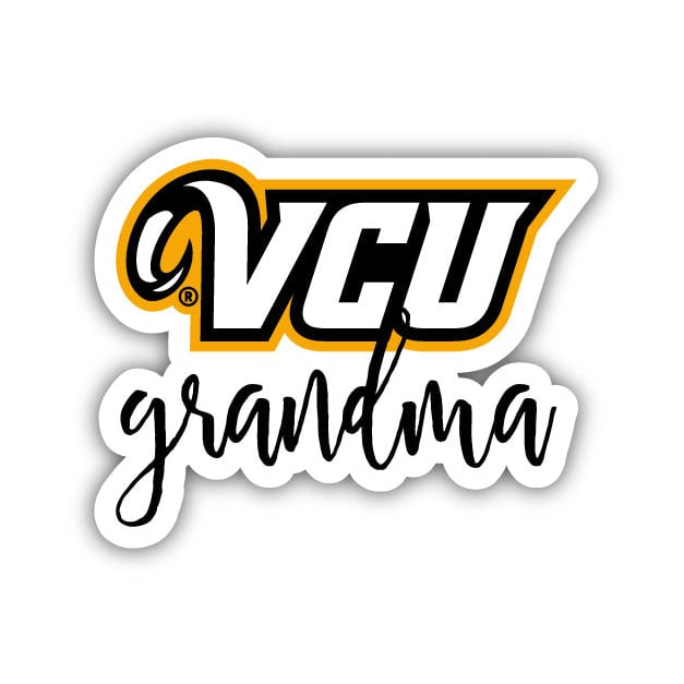 Virginia Commonwealth 4 Inch Proud Grand Mom Die Cut Decal Image 1