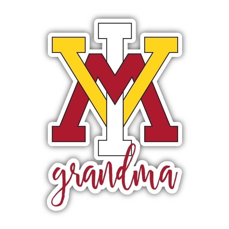 VMI Keydets 4 Inch Proud Grand Mom Die Cut Decal Image 1