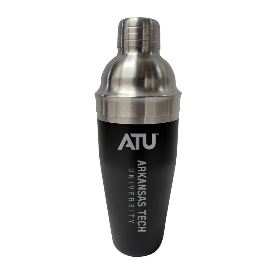 Arkansas Tech University NCAA Official 24 oz Engraved Stainless Steel Cocktail Shaker College Team Spirit Drink Mixer Image 1