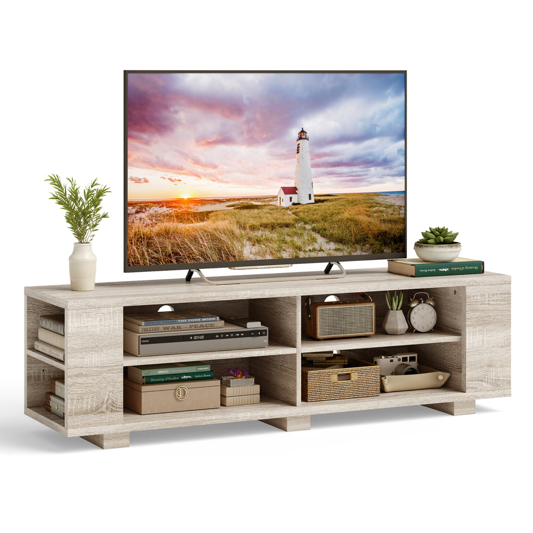 TV Stand Entertainment Media Center Console For TVs up to 65 w/Storage Shelves Image 9