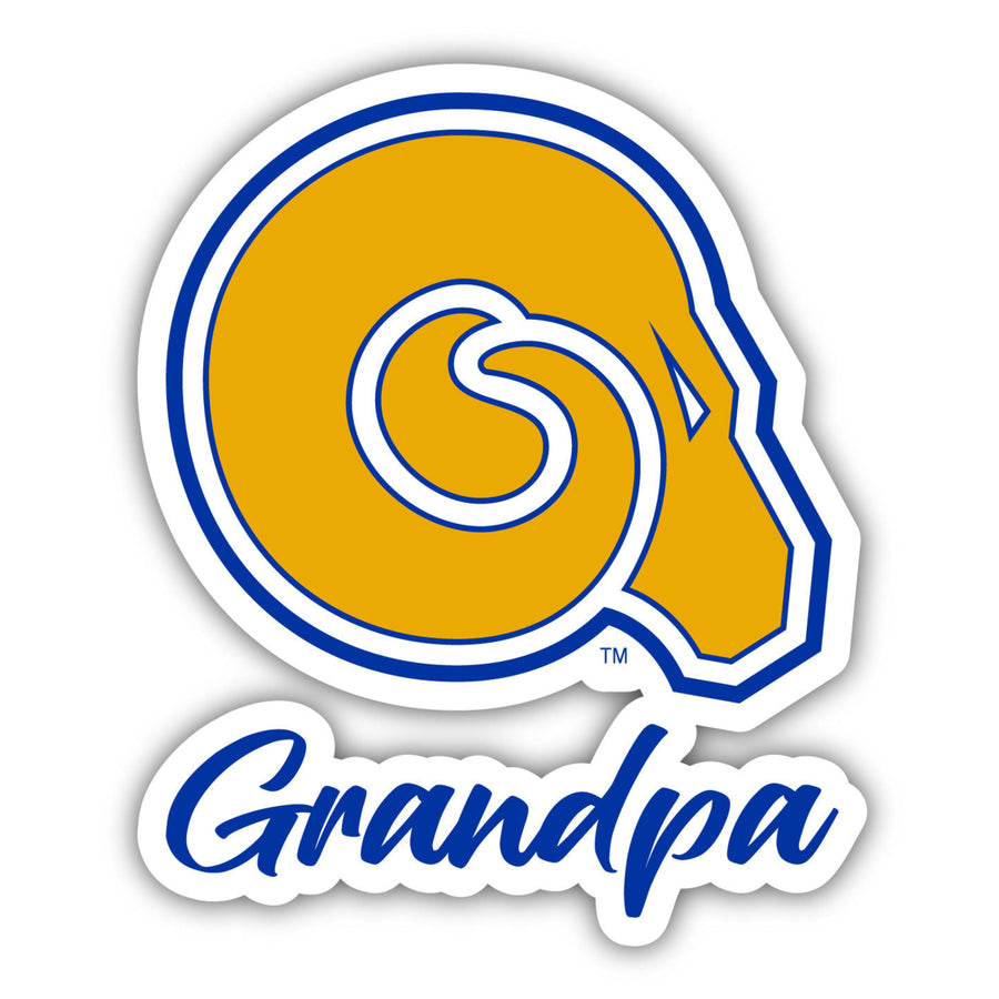 Albany State University 4-Inch Proud Grandpa NCAA - Durable School Spirit Vinyl Decal Perfect Gift for Grandpa Image 1