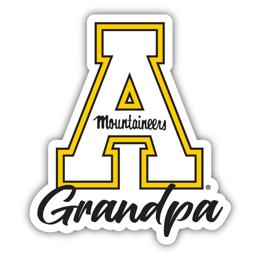 Appalachian State 4-Inch Proud Grandpa NCAA - Durable School Spirit Vinyl Decal Perfect Gift for Grandpa Image 1