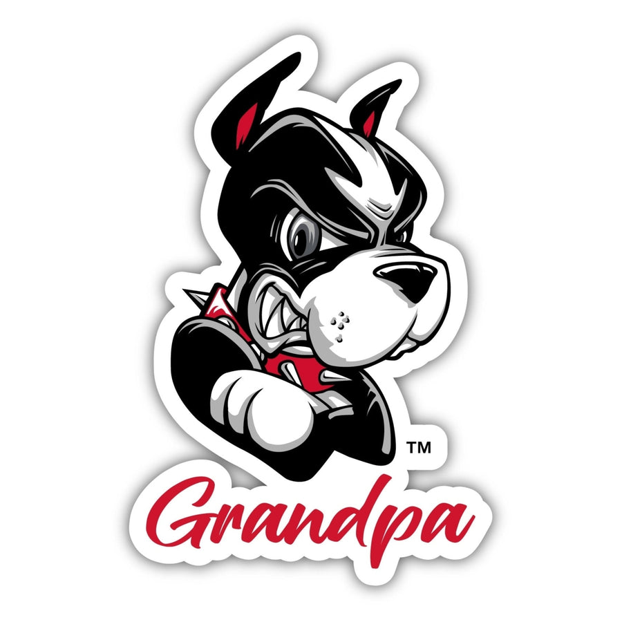 Boston Terriers 4-Inch Proud Grandpa NCAA - Durable School Spirit Vinyl Decal Perfect Gift for Grandpa Image 1