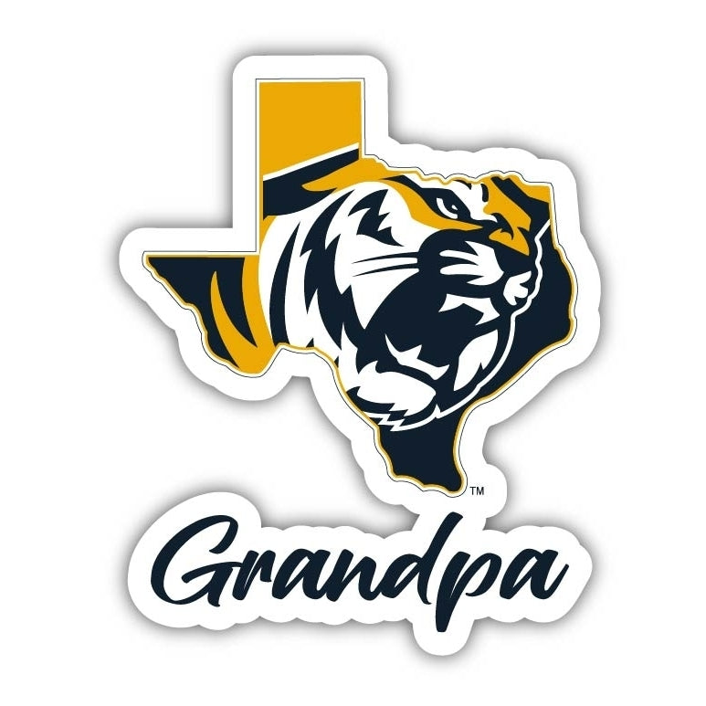 East Texas Baptist University 4-Inch Proud Grandpa NCAA - Durable School Spirit Vinyl Decal Perfect Gift for Grandpa Image 1