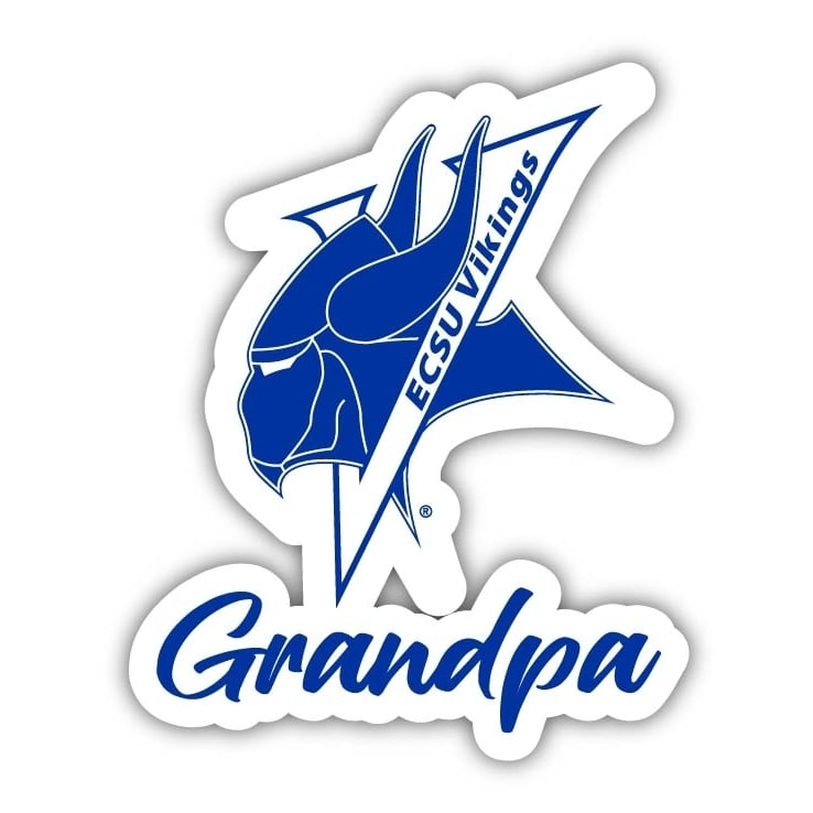 Elizabeth City State University 4-Inch Proud Grandpa NCAA - Durable School Spirit Vinyl Decal Perfect Gift for Grandpa Image 1