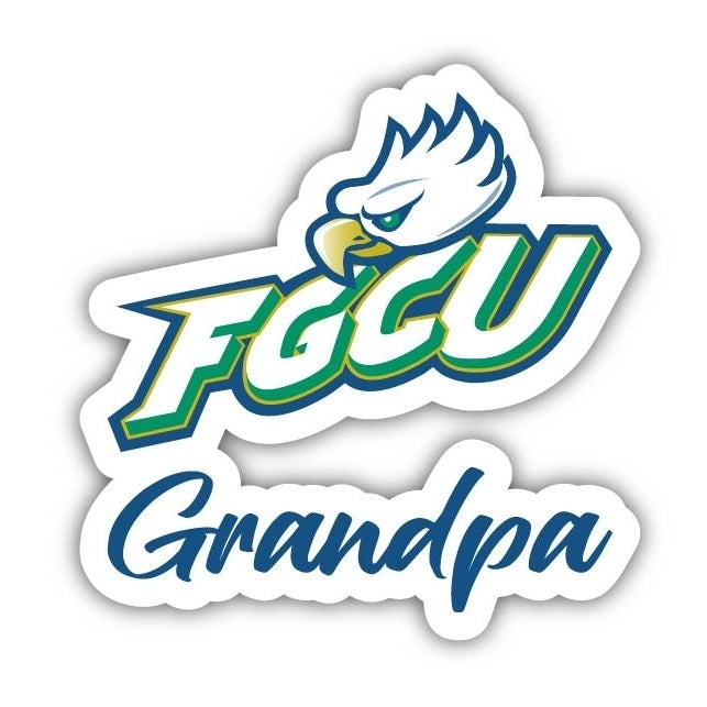 Florida Gulf Coast Eagles 4-Inch Proud Grandpa NCAA - Durable School Spirit Vinyl Decal Perfect Gift for Grandpa Image 1