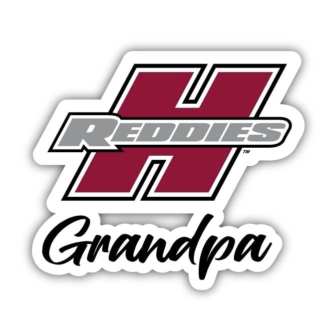 Henderson State Reddies 4-Inch Proud Grandpa NCAA - Durable School Spirit Vinyl Decal Perfect Gift for Grandpa Image 1