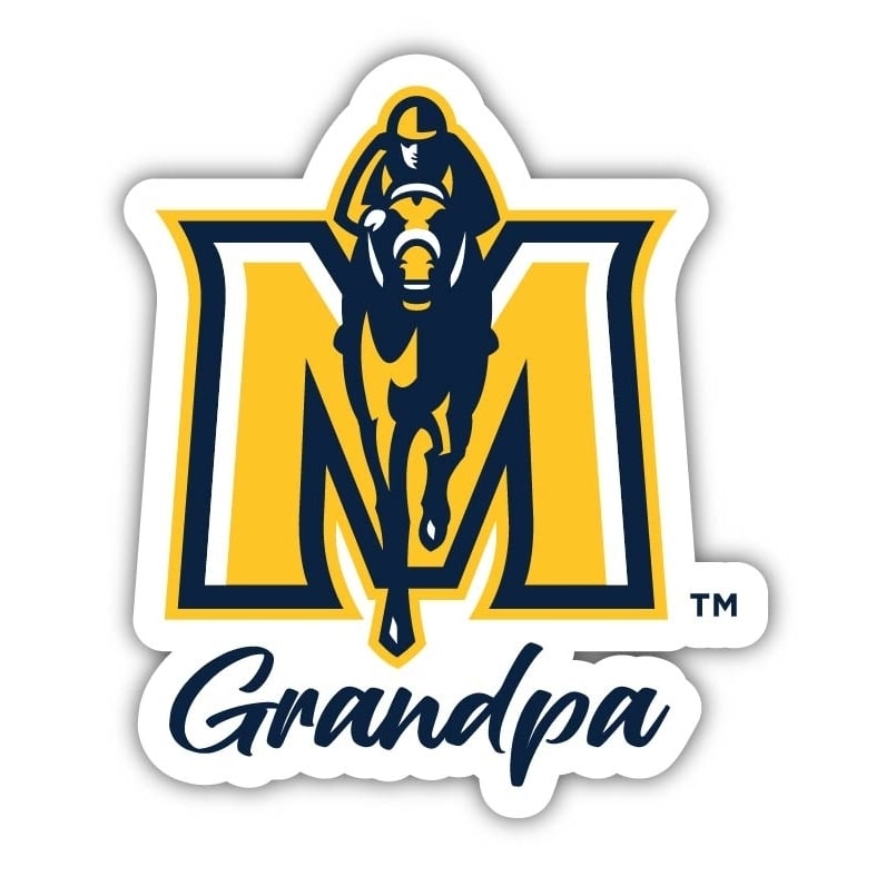 Murray State University 4-Inch Proud Grandpa NCAA - Durable School Spirit Vinyl Decal Perfect Gift for Grandpa Image 1