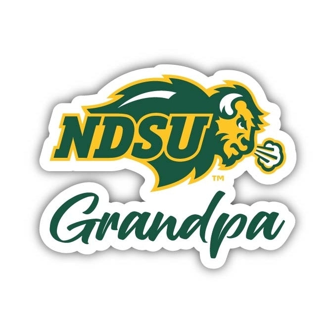 North Dakota State Bison 4-Inch Proud Grandpa NCAA - Durable School Spirit Vinyl Decal Perfect Gift for Grandpa Image 1