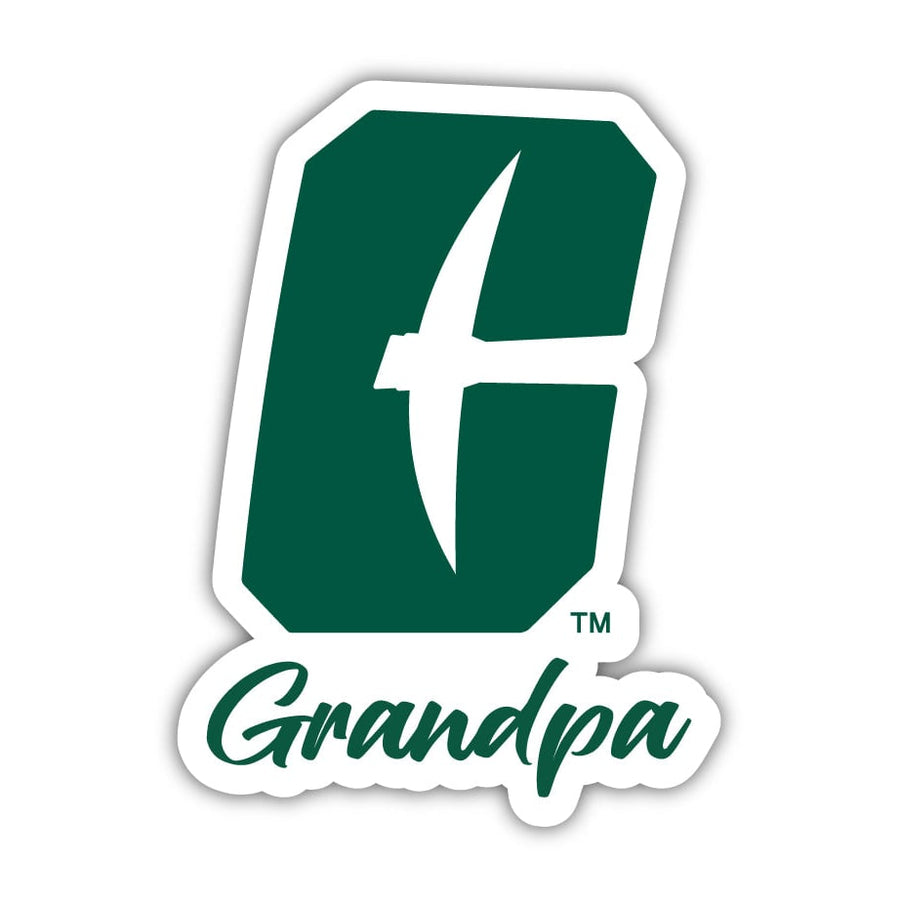 North Carolina Charlotte Forty-Niners 4 Inch Proud Grandpa Die Cut Decal Image 1