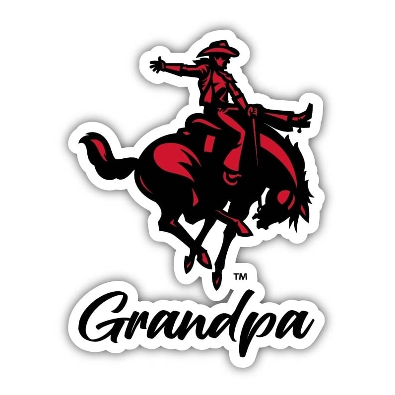 Northwestern Oklahoma State University 4-Inch Proud Grandpa NCAA - Durable School Spirit Vinyl Decal Perfect Gift for Image 1