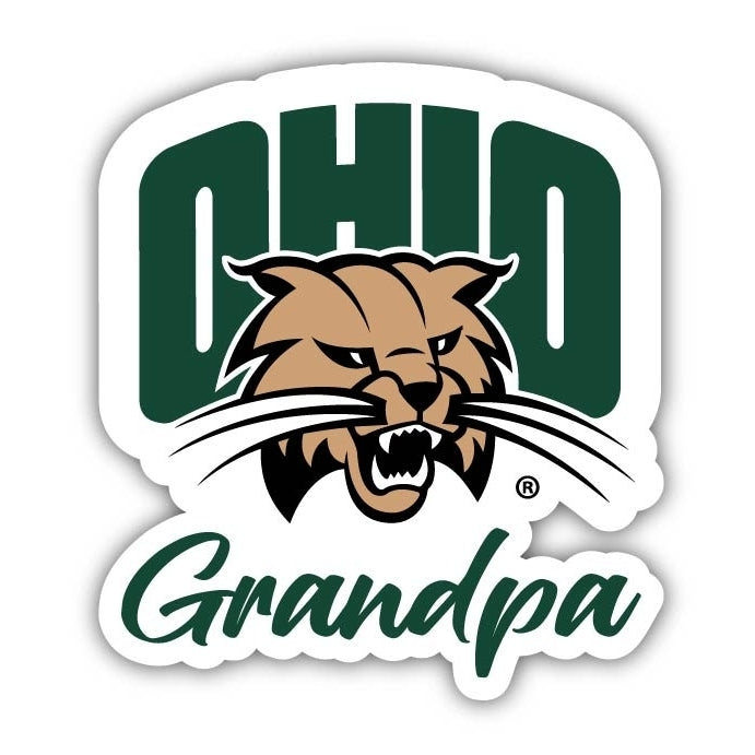 Ohio University 4-Inch Proud Grandpa NCAA - Durable School Spirit Vinyl Decal Perfect Gift for Grandpa Image 1