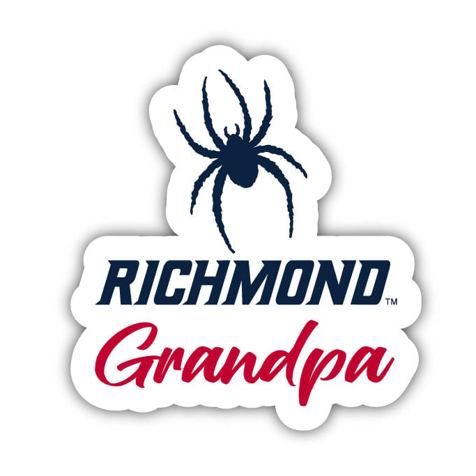 Richmond Spiders 4-Inch Proud Grandpa NCAA - Durable School Spirit Vinyl Decal Perfect Gift for Grandpa Image 1