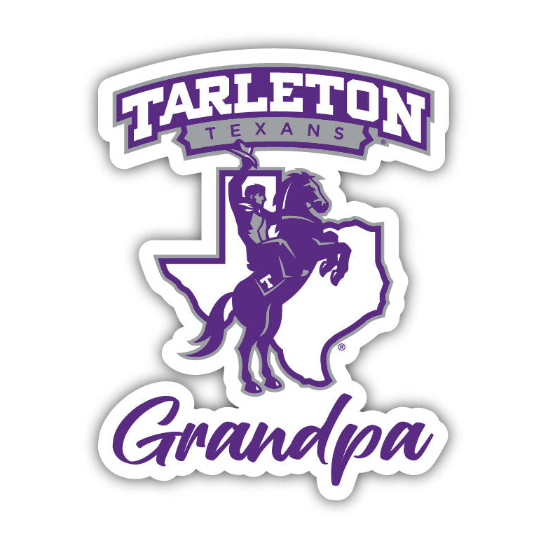 Tarleton State University 4 Inch Proud Grandpa Die Cut Decal Image 1