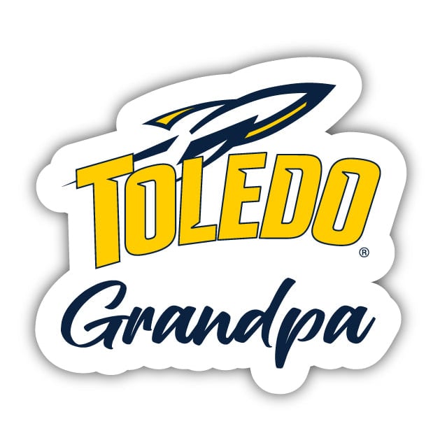 Toledo Rockets 4 Inch Proud Grandpa Die Cut Decal Image 1