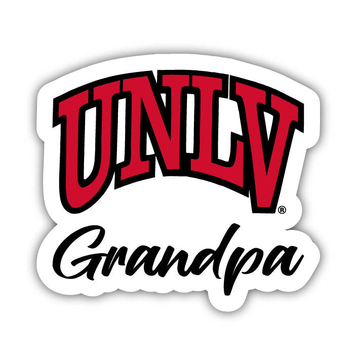 UNLV Rebels 4 Inch Proud Grandpa Die Cut Decal Image 1