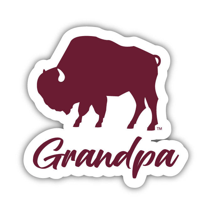 West Texas A&M Buffaloes 4 Inch Proud Grandpa Die Cut Decal Image 1