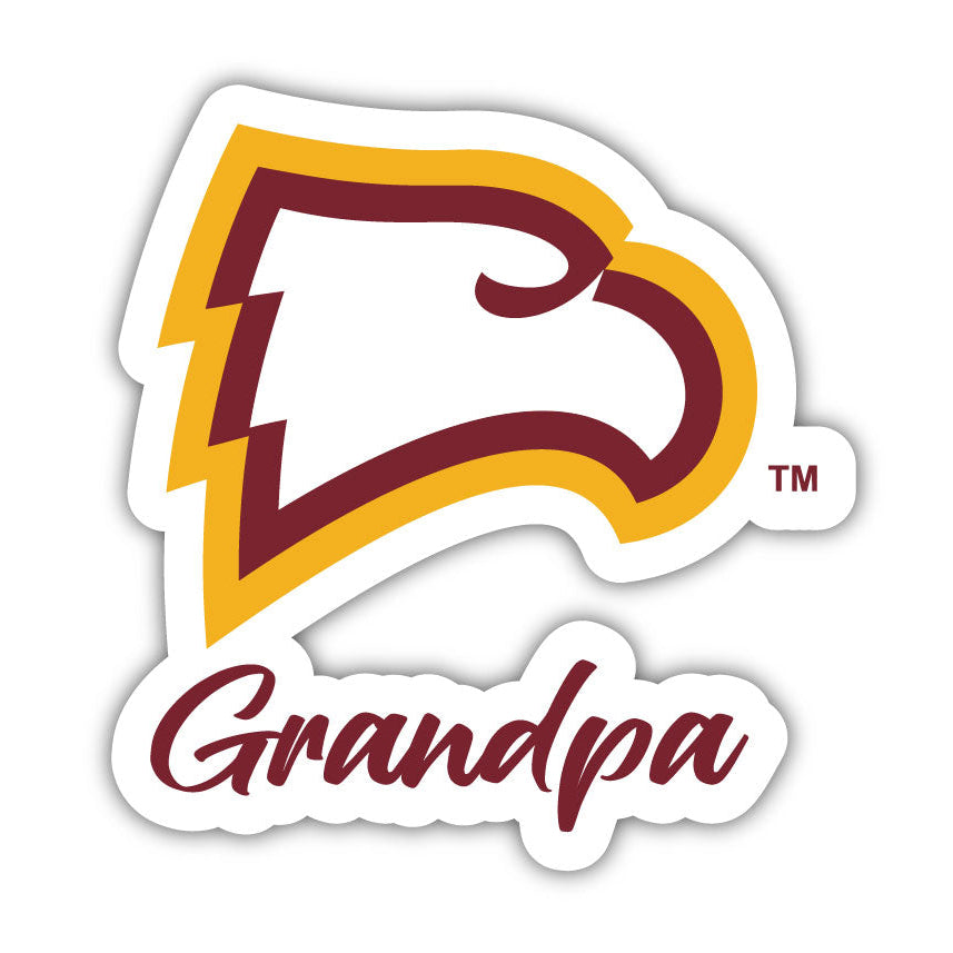 Winthrop University 4 Inch Proud Grandpa Die Cut Decal Image 1