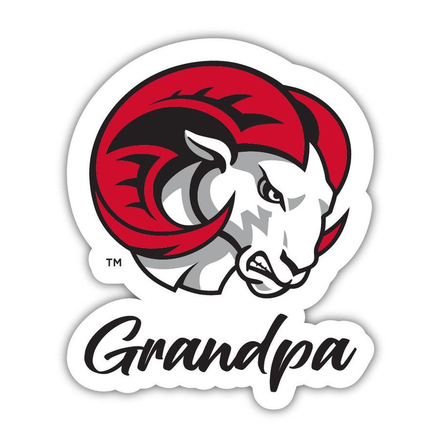 Winston-Salem State 4 Inch Proud Grandpa Die Cut Decal Image 1