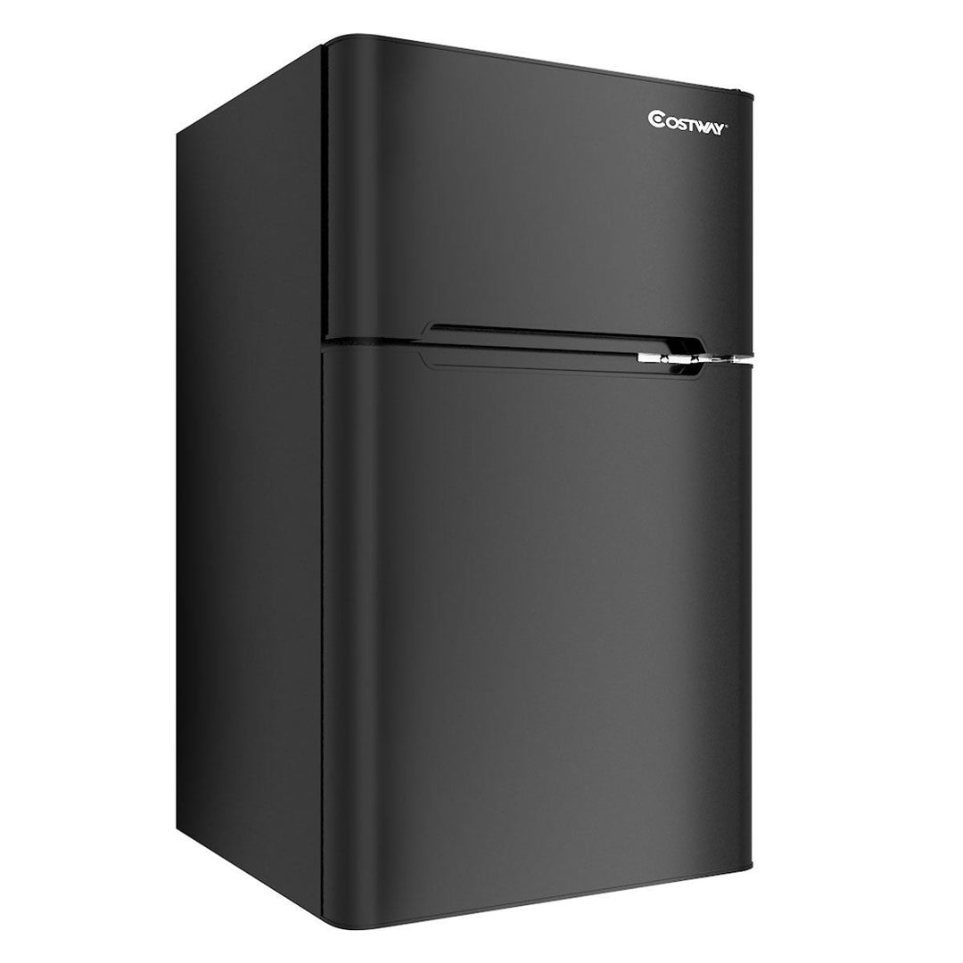 Refrigerator Small Freezer Cooler Fridge Compact 3.2 cu ft. Unit, Black Image 1