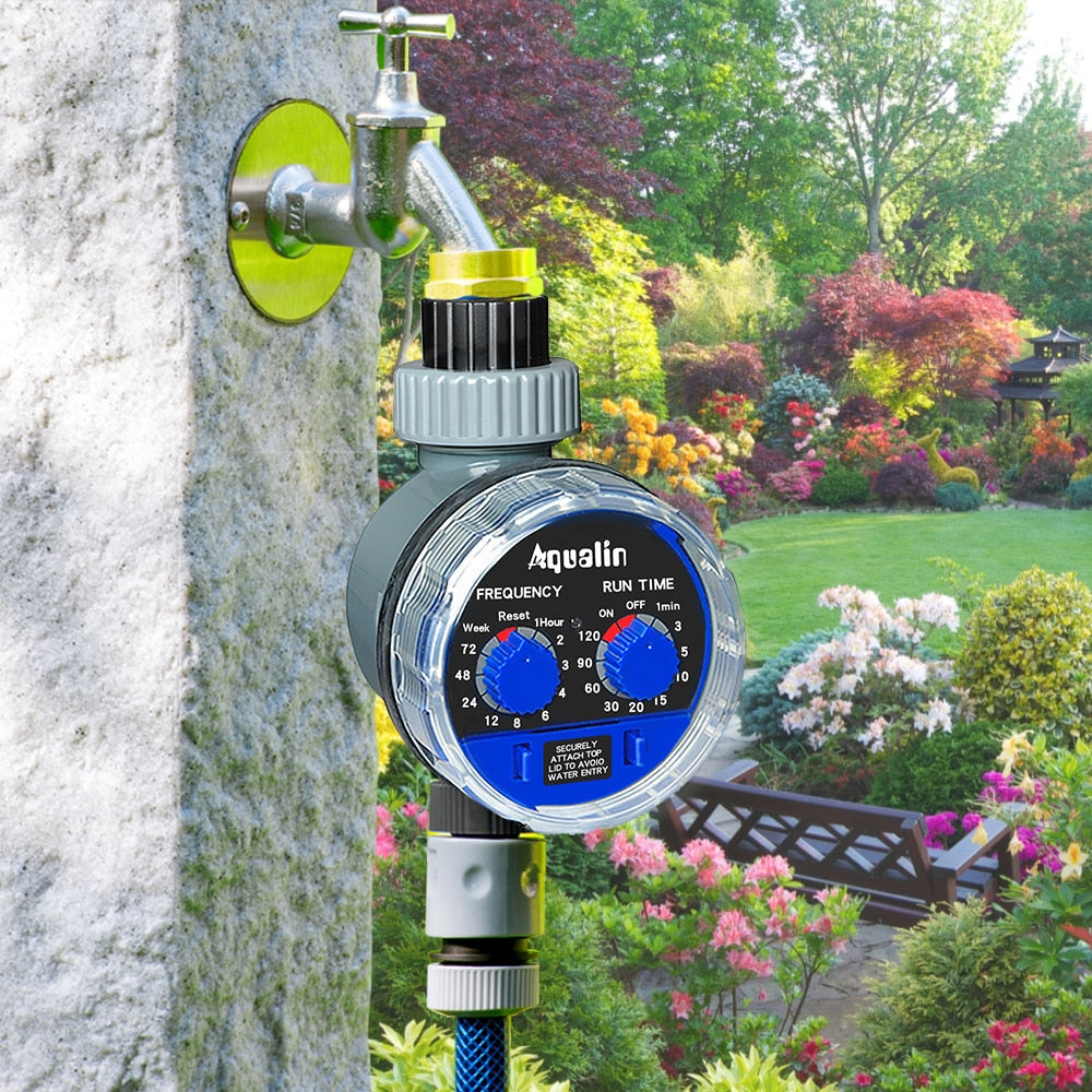 Garden Watering Timer Ball Valve Automatic Electronic Water Home Irrigation Controller System Image 3