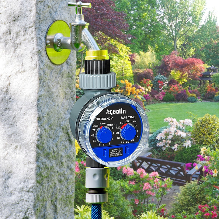 Garden Watering Timer Ball Valve Automatic Electronic Water Home Irrigation Controller System Image 3