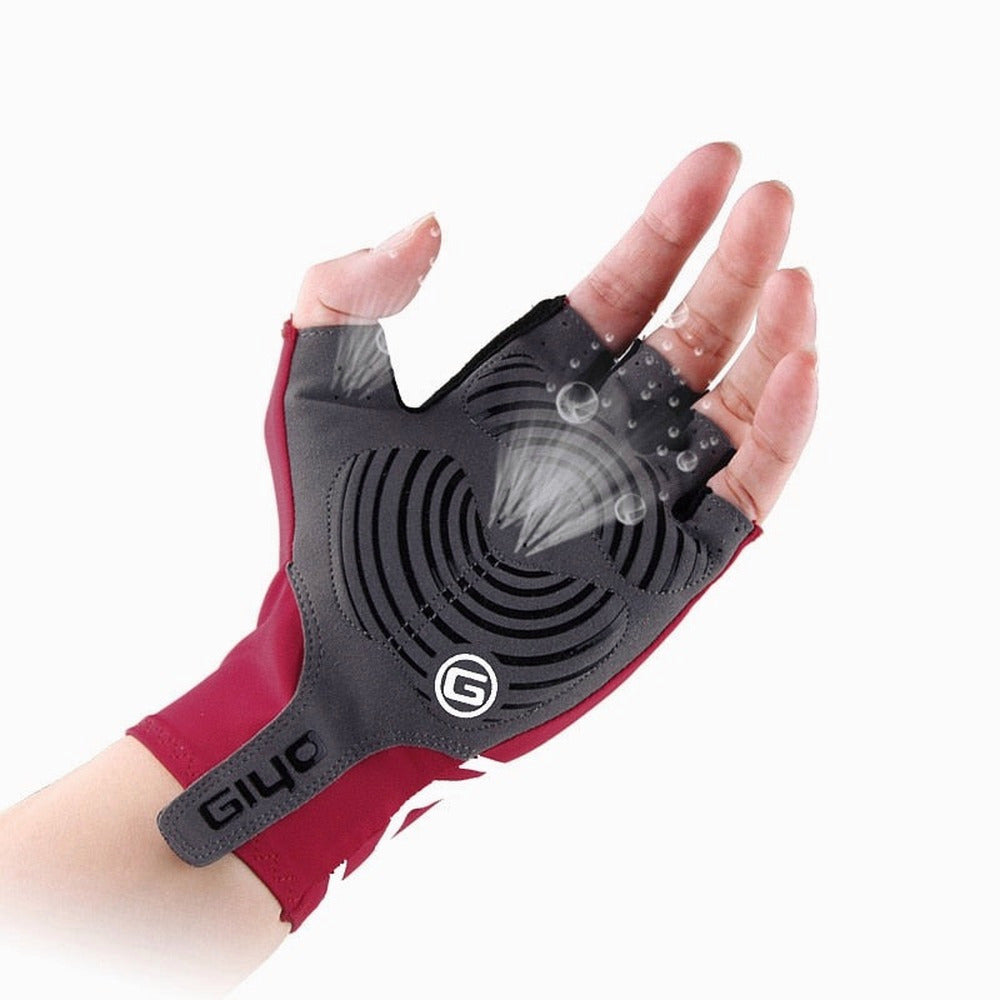 Anti Slip Gel Pad Bicycle Short Half Finger Breathable Outdoor Sports Men MTB Bikes Gloves Image 1