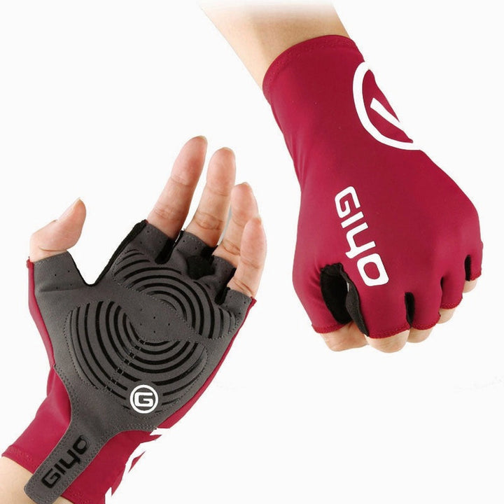 Anti Slip Gel Pad Bicycle Short Half Finger Breathable Outdoor Sports Men MTB Bikes Gloves Image 7