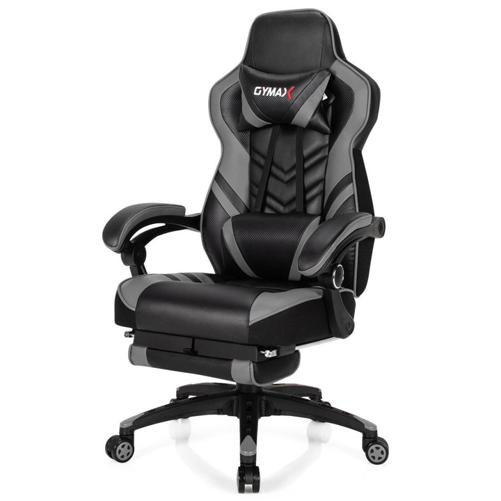 Office Computer Desk Chair Gaming Chair Adjustable Swivel w/Footrest Image 4