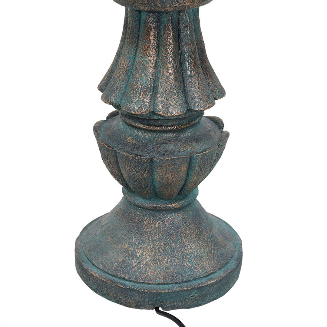 Sunnydaze Nouveau Tiered Polyresin Outdoor 2-Tier Water Fountain Image 9