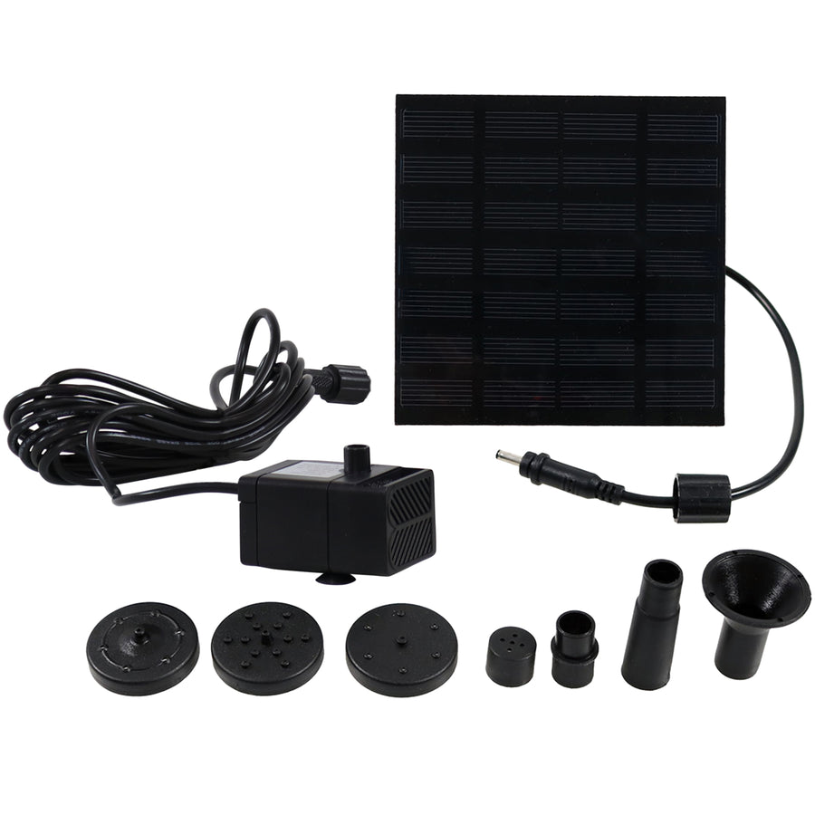 Sunnydaze 40 GPH Solar Fountain Water Pump Kit - 20 in Lift Image 1