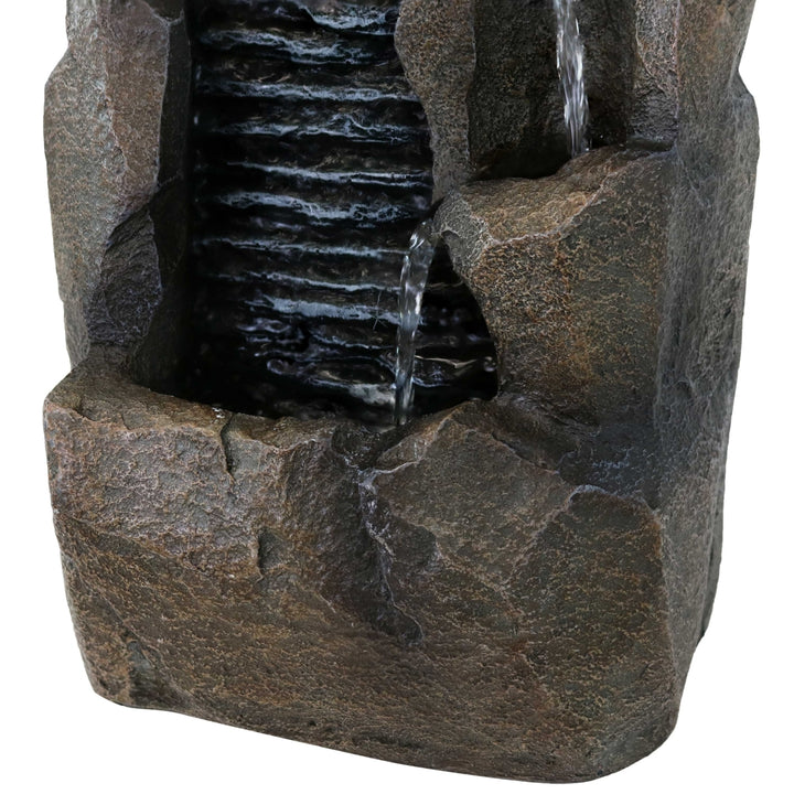 Sunnydaze Stony Rock Waterfall Resin Indoor Tabletop Water Fountain - 11 in Image 6