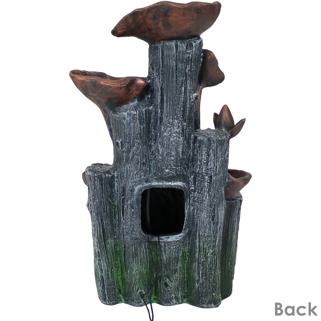 Sunnydaze Driftwood and Stems Solar Water Fountain with Battery - 30 in Image 7