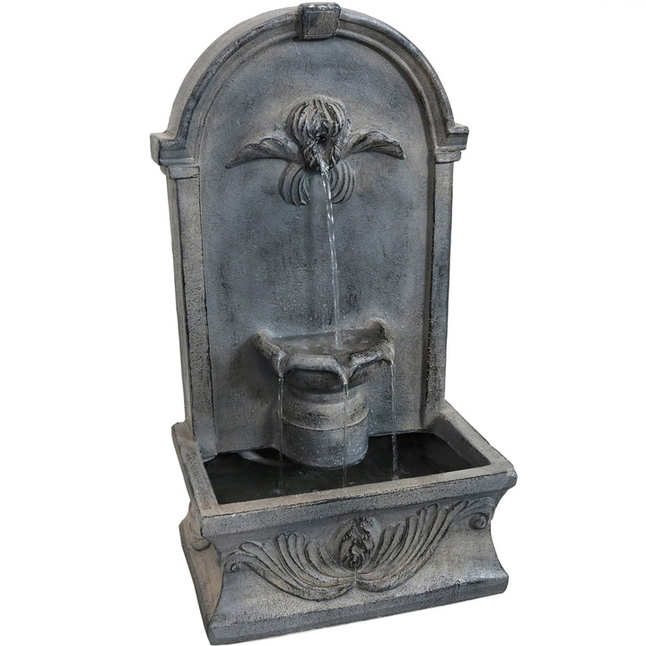 Sunnydaze French-Inspired Reinforced Concrete Outdoor Water Fountain Image 1