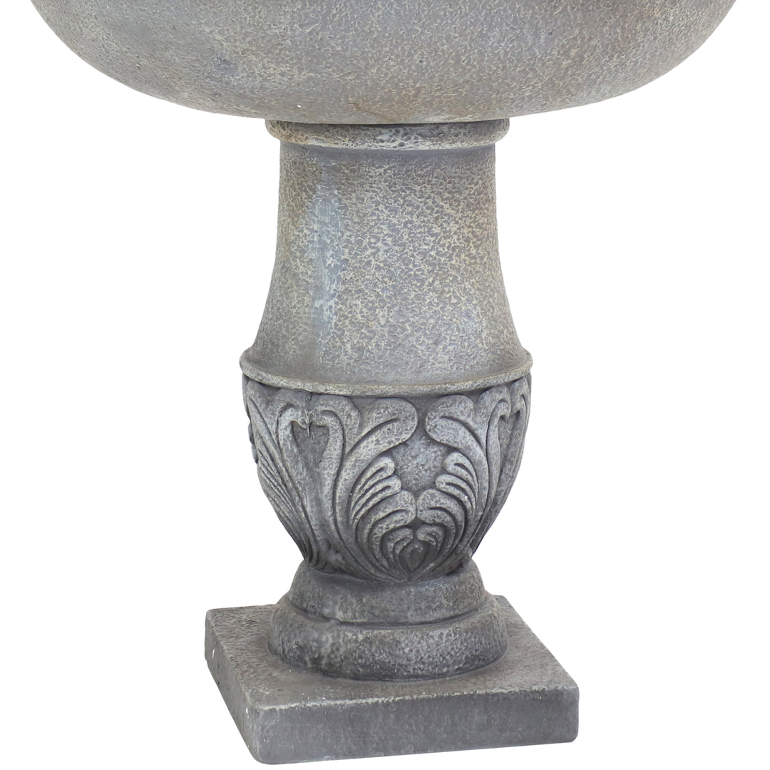 Sunnydaze French Garden Reinforced Concrete Outdoor 2-Tier Water Fountain Image 11