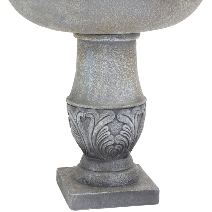 Sunnydaze French Garden Reinforced Concrete Outdoor 2-Tier Water Fountain Image 11