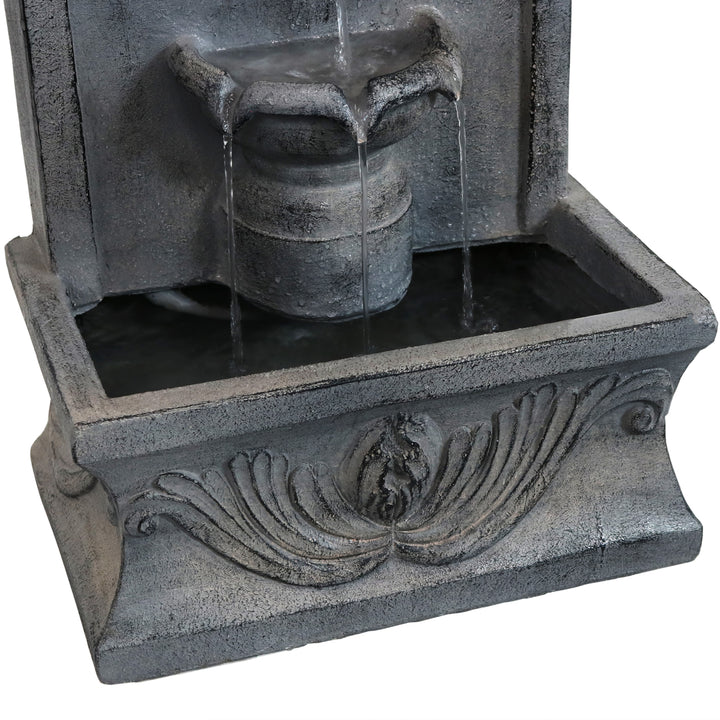 Sunnydaze French-Inspired Reinforced Concrete Outdoor Water Fountain Image 10