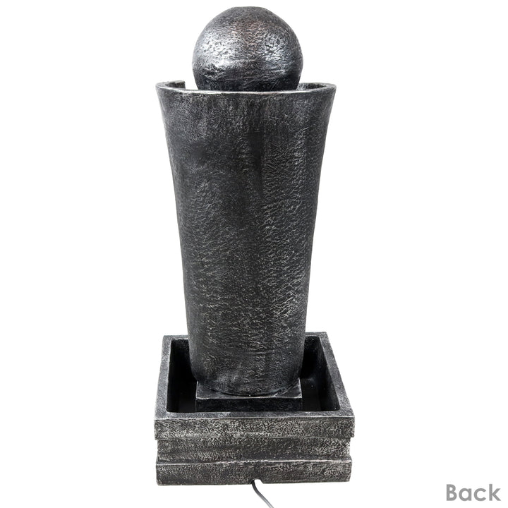 Sunnydaze Electric Art Deco Rippling Stream Outdoor Water Fountain - 39 in Image 7