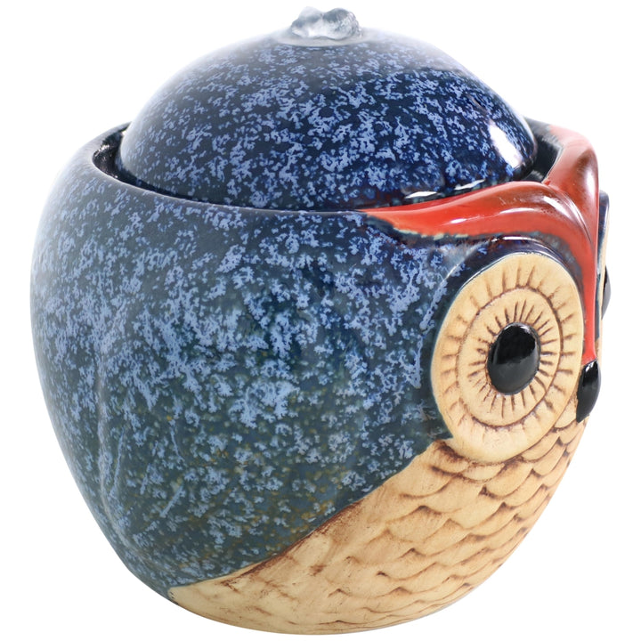 Sunnydaze Owl Ceramic Indoor Water Fountain - 6 in Image 9