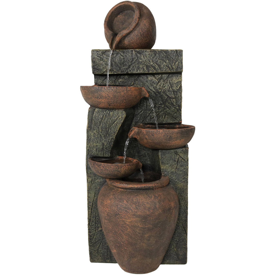 Sunnydaze Cascading Earthware Pottery Stream Water Fountain - 39 in Image 1