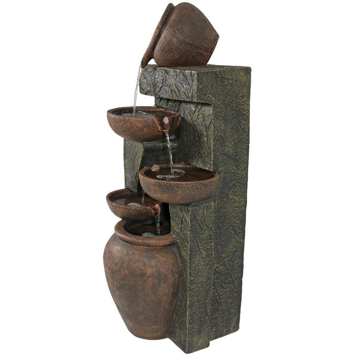 Sunnydaze Cascading Earthware Pottery Stream Water Fountain - 39 in Image 7