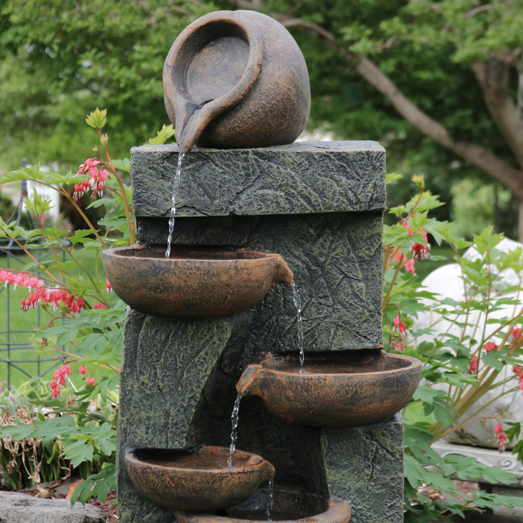 Sunnydaze Cascading Earthware Pottery Stream Water Fountain - 39 in Image 5