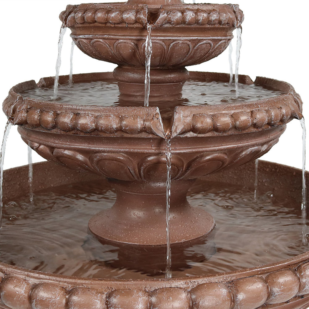 Sunnydaze Dove Pair Resin Outdoor 3-Tier Water Fountain Image 10