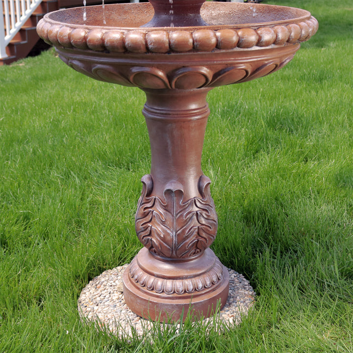 Sunnydaze Dove Pair Resin Outdoor 3-Tier Water Fountain Image 6