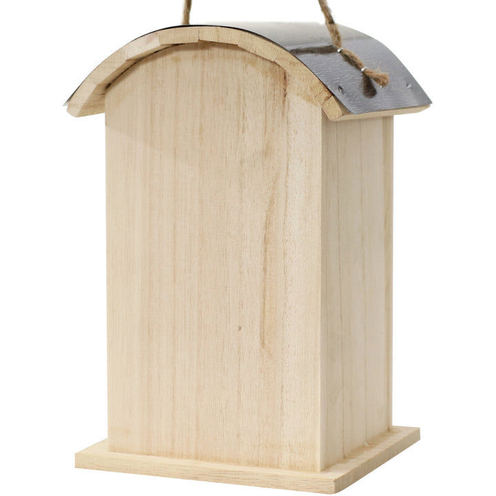 Sunnydaze 2-Level Wooden Bungalow Hanging Birdhouse - 7 in Image 7