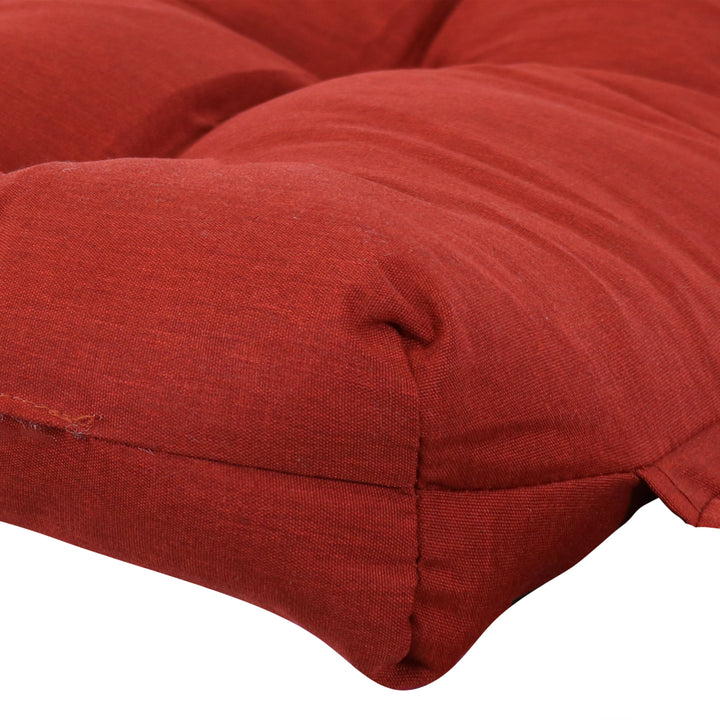 Sunnydaze Indoor/Outdoor Olefin Tufted High-Back Chair Cushion - Red Image 6