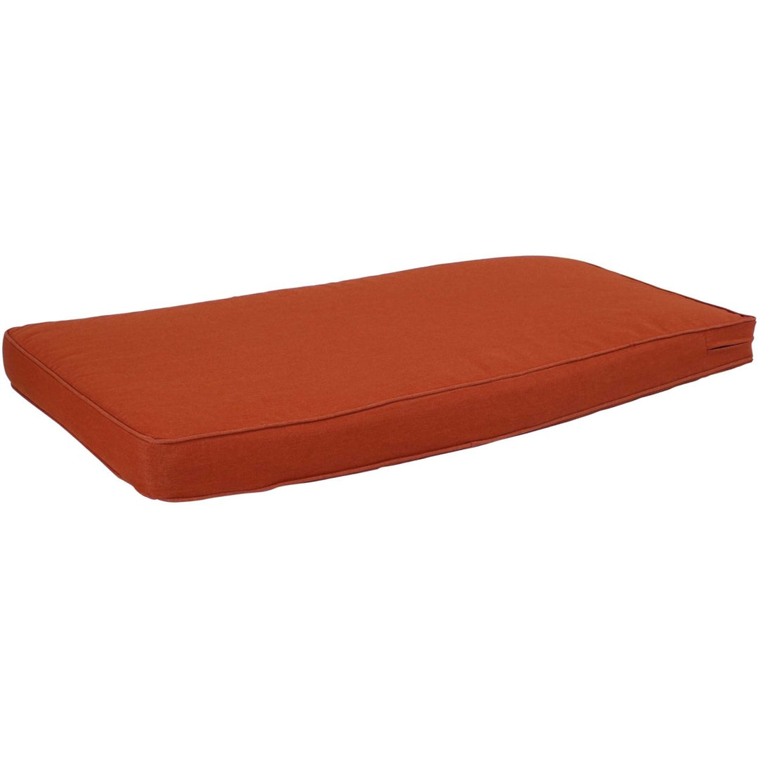 Sunnydaze Outdoor Olefin Bench Cushion - 41 in x 18 in - Rust Image 1